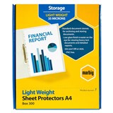 MARBIG SHEET PROTECTOR A4 LOW GLARE BX300 25170