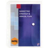 A4 MARBIG BINDER WALLET CLEAR