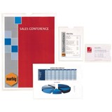 MARBIG CARD HOLDERS TOP OPENING A4 300X213MM CLEAR PK10
