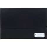 MARBIG POLYPICK DOCUMENT WALLET FOOLSCAP 25MM GUSSET BLACK
