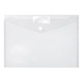 DOCUMENT WALLET A4 CLEAR WITH BUTTON PP DOCULOPE 34521