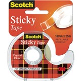 SCOTCH 500 EVERYDAY STICKY TAPE 18MM X 25M IN DISPENSER ROLL
