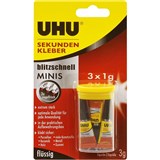 UHU SUPER GLUE Minis 3 x 1ML Carded