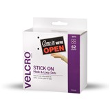 VELCRO SPOTS HOOK  LOOP 22MM WHITE DISPENSER