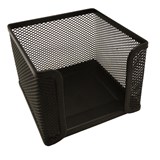 ESSELTE METAL MESH MEMO CUBE HOLDER BLACK
