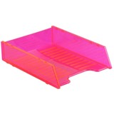 ITALPLAST NEON DOCUMENT TRAY MULTIFIT NEON RED