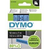 DYMO D1 TAPE BLACK ON BLUE 12MM  SD45016 ROLL