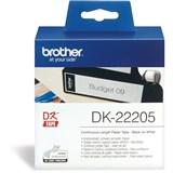 DK TAPES WHITE 62X3048MM PAPER ROLL DK22205