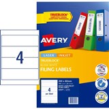 AVERY COMPULASER  L7171 LEVER ARCH LABELS 959035 BOX25 J8171