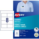 AVERY L7418 FABRIC NAME LABELS  959171 8SHT 865X555MM PK15