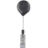 REXEL RETRACTABLE CARD HOLDERS WITH STRAP 940MM BLACK WITH LOCK