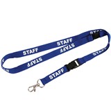 REXEL PRE PRINTED LANYARDS Staff Blue PK5