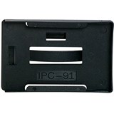 RIGID ID MULTI CARD HOLDER LANDSCAPE OR PORTRAIT BLACK ID SECURITY PK10