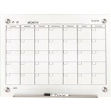 QUARTET INFINITY GLASS BOARD 895x635mm Calendar White Office Series
