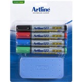 ARTLINE WHITEBOARD STARTER KIT 4 MARKERS ERASER KIT4