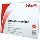 ESSELTE SIGN  MENU HOLDER A3 LANDSCAPE WALL MOUNT 47585