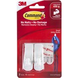 COMMAND 17002 SMALL HOOKS WITH ADHESIVE 2 PACK
