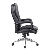 TITAN EXECUTIVE CHAIR HIGH BACK BLACK LEATHER