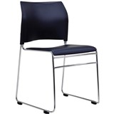 BURO MAXIM BOS5203 ALL BLACK STACKER CHAIR