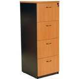 LOGAN FILING CABINET 4 DRAWER Beech  Ironstone