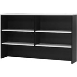 LOGAN DESK HUTCH 1800W X 315D X 1075MMH WHITE AND IRONSTONE