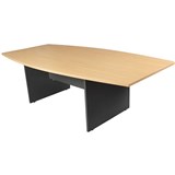 LOGAN BOARDROOM TABLE 2400X1200 Beech  Ironstone