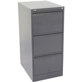 GO 3 DRAWER FILING CABINET H1016xw460xd620mm Graphite Ripple