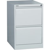 GO 2 DRAWER FILING CABINET H705xw460xd620mm Silver Grey