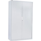 GO TAMBOUR DOOR CUPBOARD White Satin H1980xW1200xD470mm