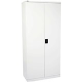 GO STATIONERY CUPBOARD H2000xw910xd450mm Silver Grey