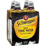 SCHWEPPES TONIC WATER 300ml Glass PK4