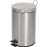 COMPASS PEDAL BIN 12 Litre Round Stainless Steel 245 x 385mm