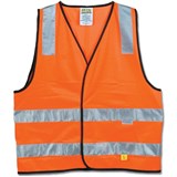 MAXISAFE HIVIS SAFETY VEST Day Night Orange  X Large Class DN