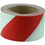 MAXISAFE BARRICADE TAPE Red  White 75mm x 100m