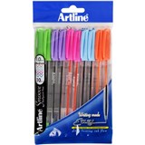 ARTLINE SMOOVE BALLPOINT PEN 1MM BRIGHTS BOX OF 10