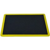 BUBBLE MAT 600 x 900mm Black  Yellow Edge