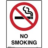 BRADY PROHIBITION SIGN No Smoking 450x600mm Metal