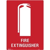 BRADY FIRE SIGN Fire Extinguisher Polypropylene