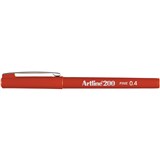 ARTLINE 200 FINELINER PENS 04MM DARK RED PACK OF 12