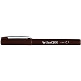 ARTLINE 200 FINELINER PENS 04MM DARK BROWN PACK OF 12