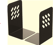 BOOKENDS PAIR BLACK DELI W135XD110XH195MM 9262