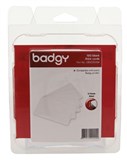 BADGY 76MM THICK CARDS WHITE PK100