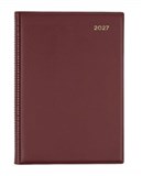 COLLINS BELMONT DIARY DAY TO A PAGE A5 BURGUNDY 2027
