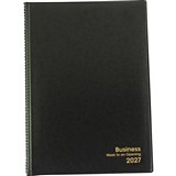 BUSINESS DIARY A4 WEEK TO AN OPENING 1 HR BLACK 2027