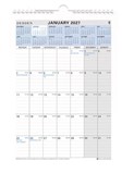 COLLINS CALENDAR WALL PLANNER Wiro 12 Month to View 210x297mm 2027
