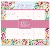 ORANGE CIRCLE 2027 BELLA FLORA MAGNETIC MONTHLY PAD 244X216MM