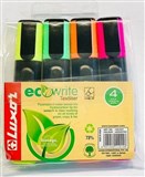 HIGHLIGHTER WALLET 4 ASSORTED LUXOR