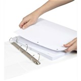 A4 3D RING 25MM WHITE INSERT BINDER 5403008 2731307 A213  100851574