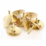 DRAWING PINS THUMB TACK BRASS ACO 975281 PK100 GLIDIN