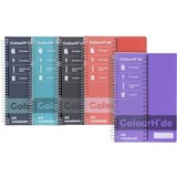 MARBIG COLOURHIDE NOTEBOOKS A5 200 PAGE ASSORTED SIDE SPIRAL BOUND